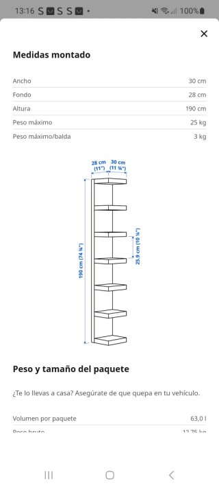 Estantería Ikea LACK Blanca