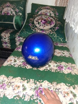 Casco de moto azul NZI