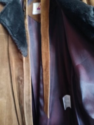 Chaquetón de Piel Marrón