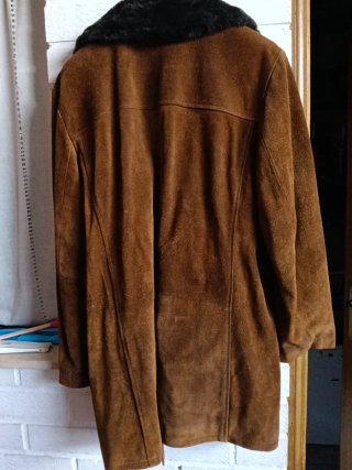 Chaquetón de Piel Marrón