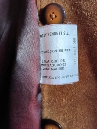 Chaquetón de Piel Marrón