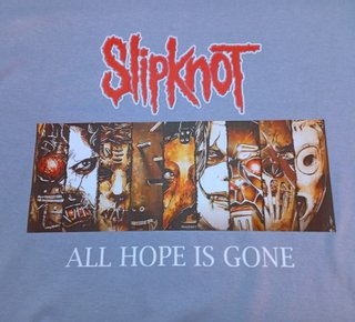 T-Shirt Slipknot All Hope Is Gone Azul Multicolor