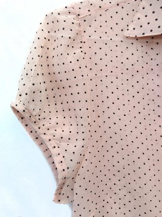 Bowtie shirt H&M de color rosa pálido