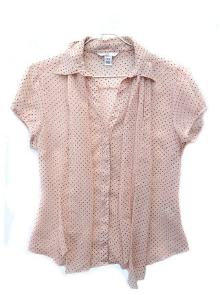 Bowtie shirt H&M de color rosa pálido