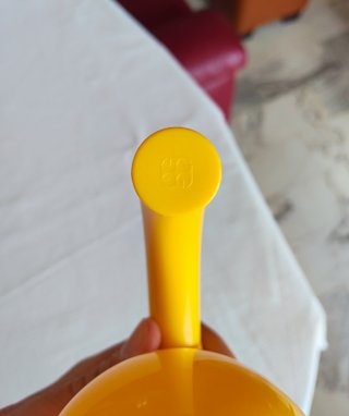 Guzzini bollitore/teiera "Focus" giallo, anni '80