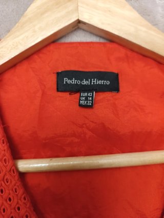 Vestido Pedro del Hierro Talla 42 Rojo