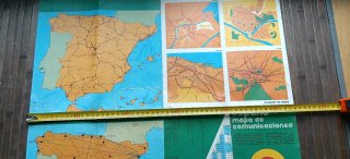 Lote 2 mapas antiguos España