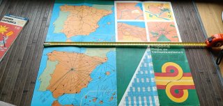 Lote 2 mapas antiguos España