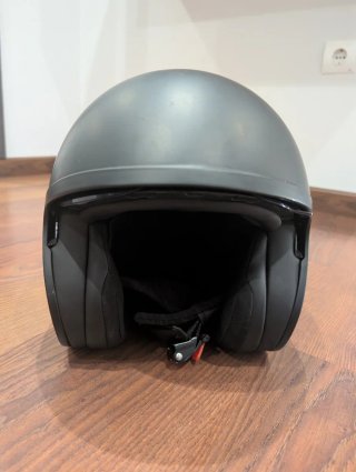 Casco Jet LS2 OF599 Spitfire II Negro