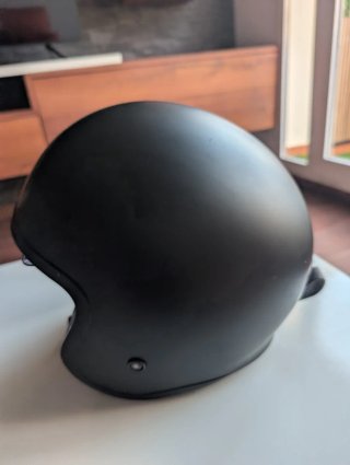 Casco Jet LS2 OF599 Spitfire II Negro