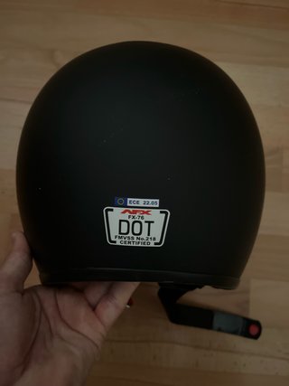 Casco Moto Negro talla XS.