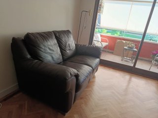Sofá Natuzzi Piel Avestruz 2 Plazas