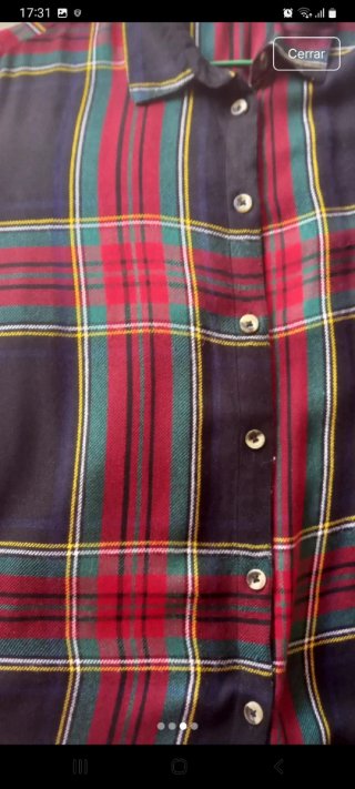 Camisa de cuadros mujer