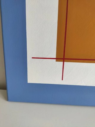 Cuadro abstracto artista asturiana