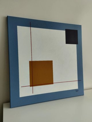 Cuadro abstracto artista asturiana