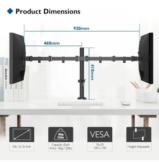 Soporte doble para monitor
