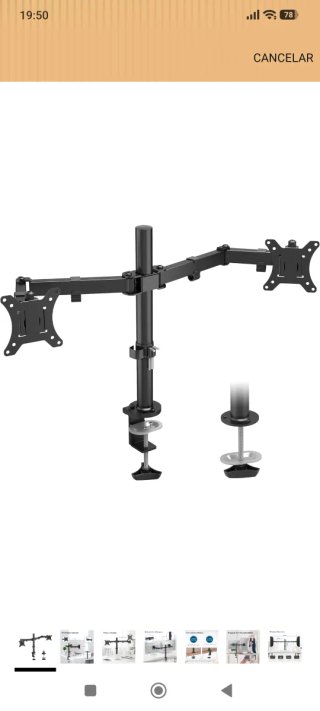 Soporte doble para monitor