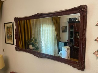 Espejo grande decorativo madera