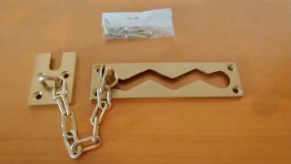 2 Cadenas Seguridad Latón Puerta de entrada.