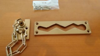2 Cadenas Seguridad Latón Puerta de entrada.