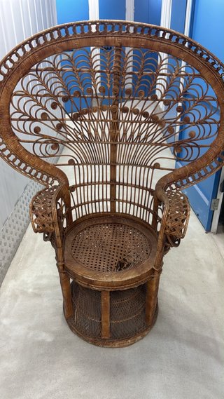 Silla tipo Emmanuelle Vintage Ratán Mimbre