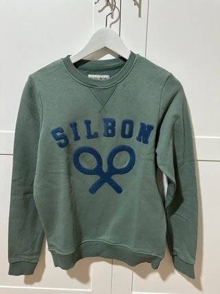 Sudadera Silbon Verde con Logo Talla XXS