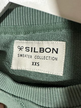 Sudadera Silbon Verde con Logo Talla XXS