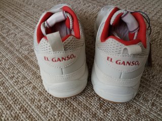 Zapatillas El Ganso Blancas y Rojas