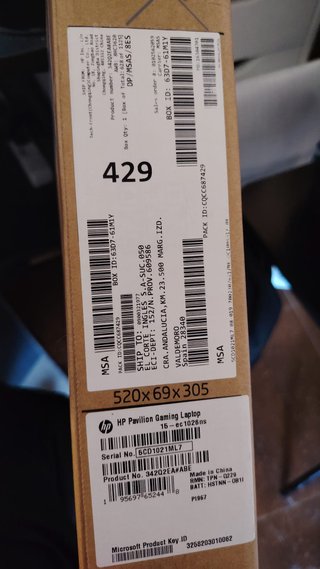 Portátil HP Pavilion Gaming 15-ec1026ns Nero
