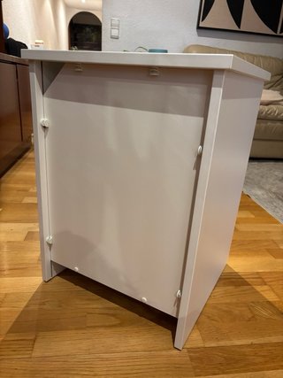 Mesita de noche Ikea blanca madera