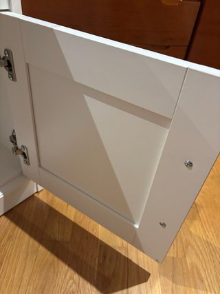 Mesita de noche Ikea blanca madera