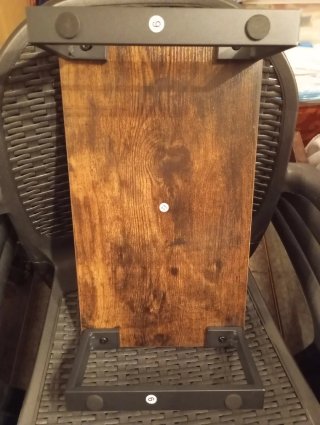 Mesa de escritorio madera y metal