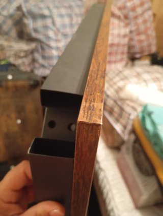 Mesa de escritorio madera y metal
