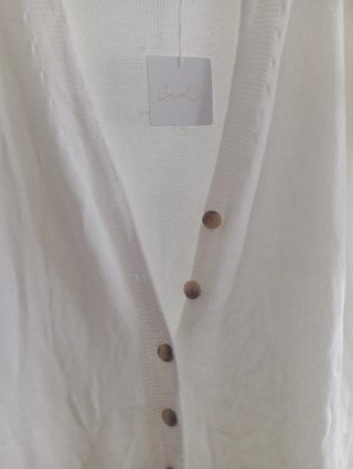 Chaleco jersey blanco talla única