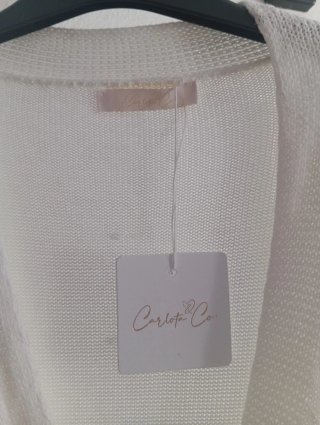 Chaleco jersey blanco talla única