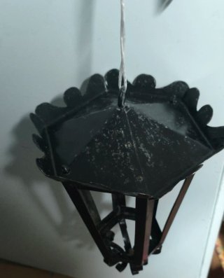 Farol artesano forja negro