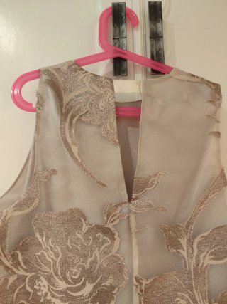 Top Mango Dorado Talla M