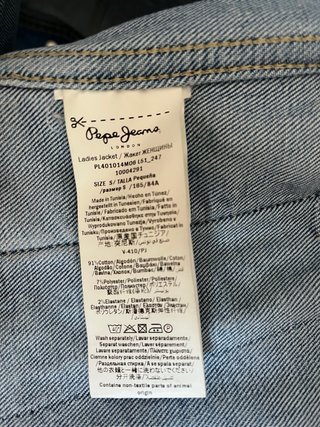 Chaqueta vaquera Pepe Jeans Talla S Mujer