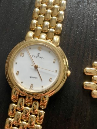 Reloj Festina para mujer chapado en oro de 1995