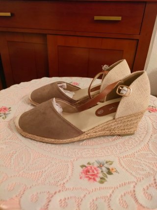Sandalias cuña esparto Talla 39