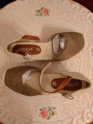 Sandalias cuña esparto Talla 39