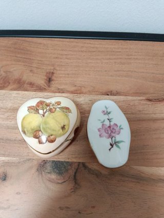 2 Cajitas de Porcelana antiguas