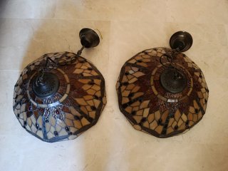2 Lámparas techo Tiffany Libélula y 1 sobremesa