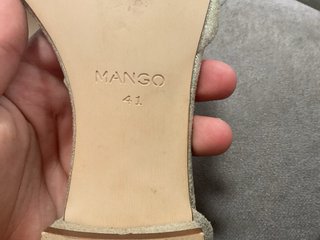Zapatos Mango Beige Talla 38
