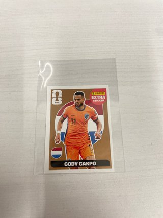Cody Gakpo Extra sticker Bronce Panini mundial