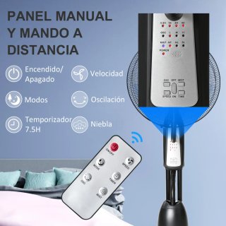 Ventilador Nebulizador con Agua