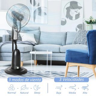 Ventilador Nebulizador con Agua