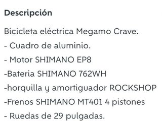 Bicicleta eléctrica Megamo Crave