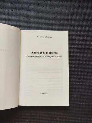 Libro "Ahora es el momento"