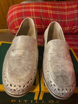 Zapatos Pitillos mujer dorados/plateados